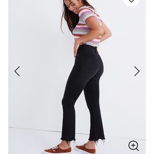 Madewell Curvy Cali Demi Boot Button Front Jeans